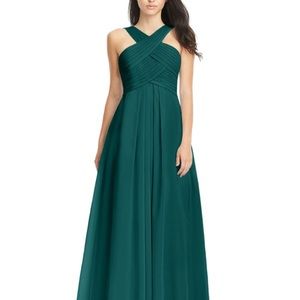 Azazie Kayleigh bridesmaid dress in Peacock teal